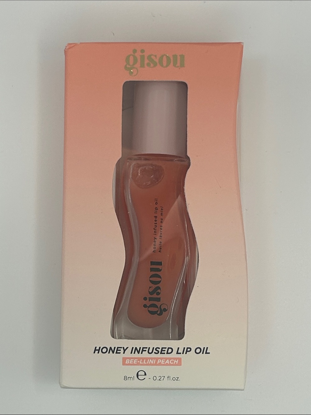 NEW gisou Honey Infused Lip Oil, Bee-llini Peach